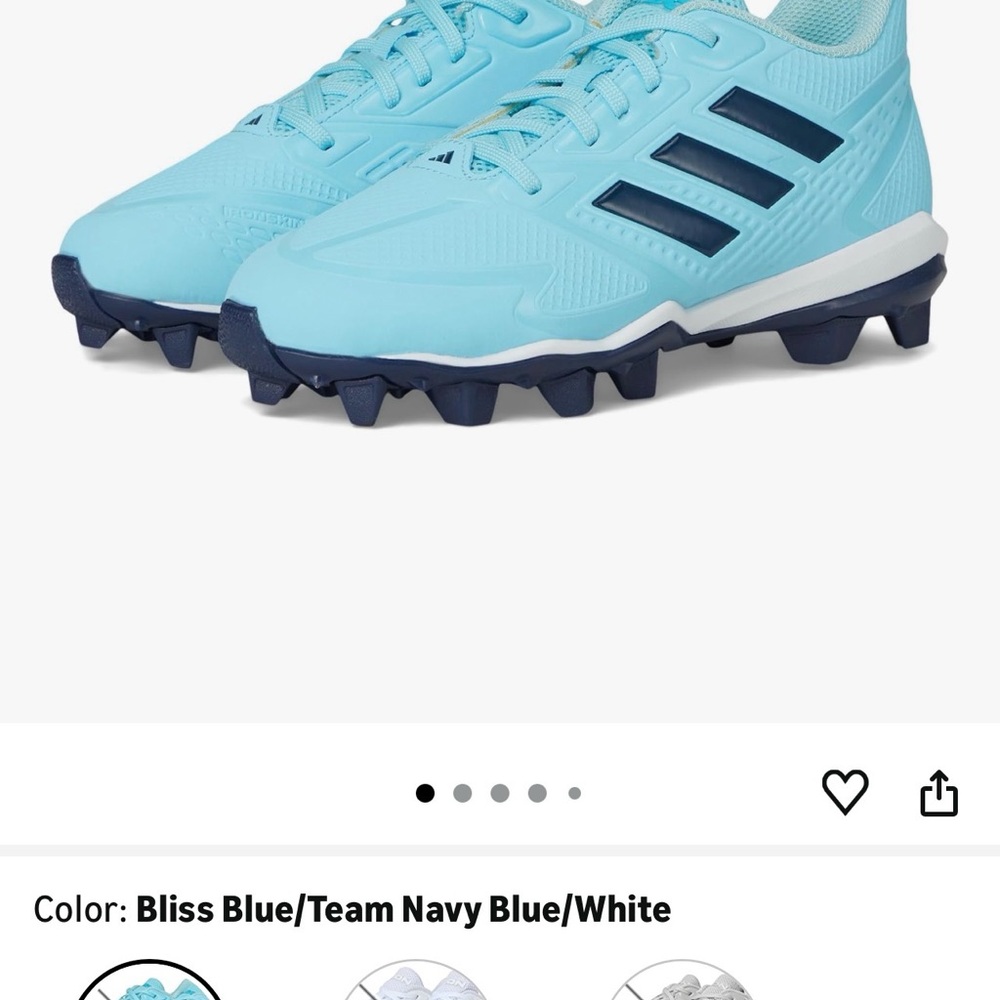 Adidas Girls/Boys Kids Sneakers - Bliss Blue and Navy